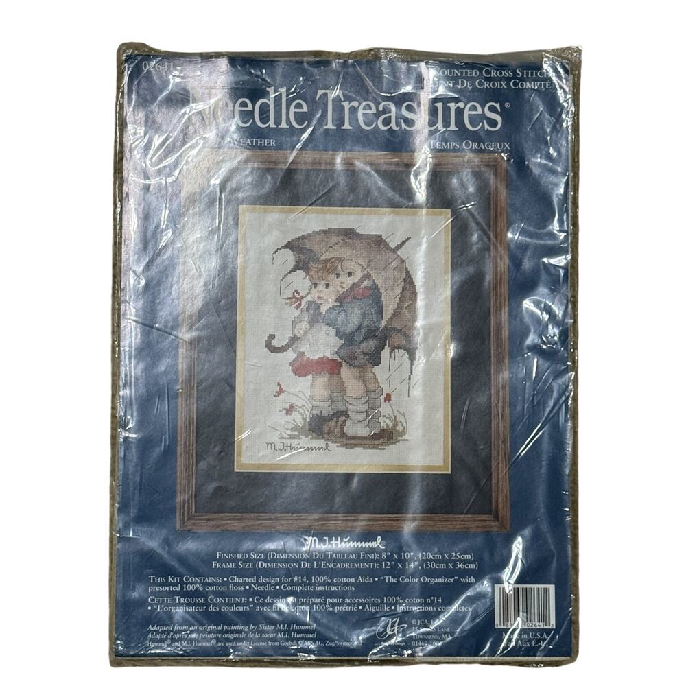 VTG Opened Kit Needle Treasures Stormy Weather Hummel 02641 Cross Stitch Kit